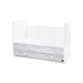Bed DREAM NEW 60x120 white+artwood /transformed into a child bed/